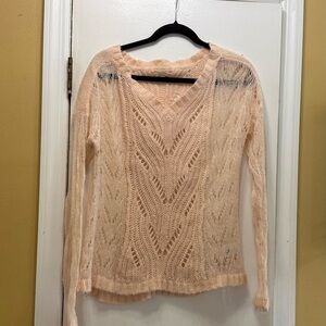 Women's Peach Knit Sweater!